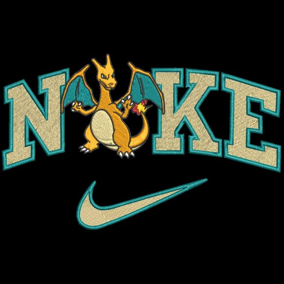 Nike Pokemon Charizard Embroidered Adult Unisex Crewneck Sweatshirt Cozy - Picture 3 of 12